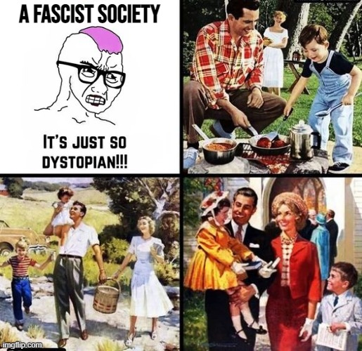 Oh no Fascism is so bad waaahhh | A Fascist society | made w/ Imgflip meme maker