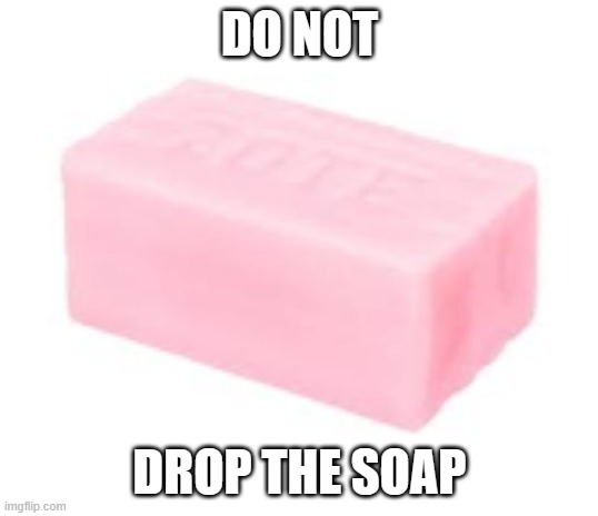 forbidden soap | DO NOT DROP THE SOAP | image tagged in forbidden soap | made w/ Imgflip meme maker