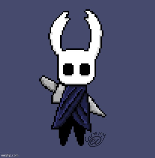 Hollow Knight Pixel Art I Did A While Ago | image tagged in hollow knight,pixel art,art,drawing | made w/ Imgflip meme maker