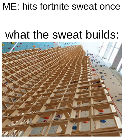 fr tho | ME: hits fortnite sweat once; what the sweat builds: | image tagged in fortnite,sweaty,touch grass,hahahahaha | made w/ Imgflip meme maker