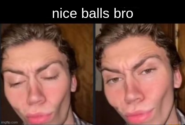 nice balls bro | made w/ Imgflip meme maker