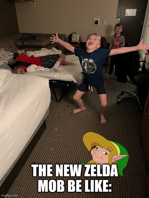 Best mob | THE NEW ZELDA MOB BE LIKE: | image tagged in zelda,legend of zelda,the legend of zelda breath of the wild | made w/ Imgflip meme maker