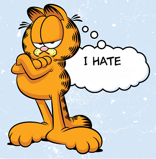 Garfield Hates Blank Meme Template