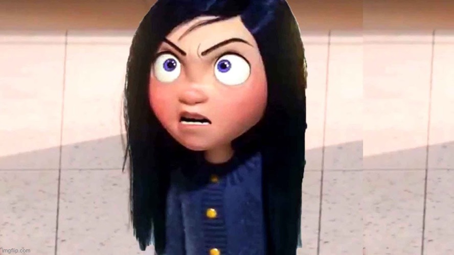 Incredibles 2 Violet Angry | image tagged in incredibles 2 violet angry | made w/ Imgflip meme maker