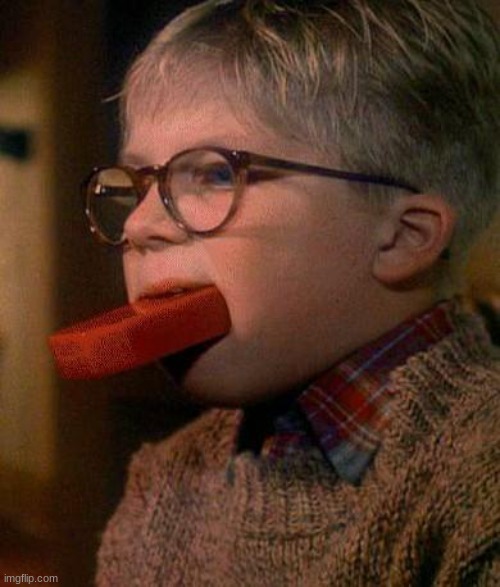 Ralphie Cleans His Mouth Out With Soap | image tagged in ralphie cleans his mouth out with soap | made w/ Imgflip meme maker