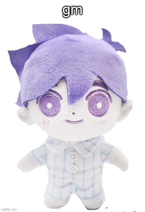 hero plush | gm | image tagged in hero plush | made w/ Imgflip meme maker