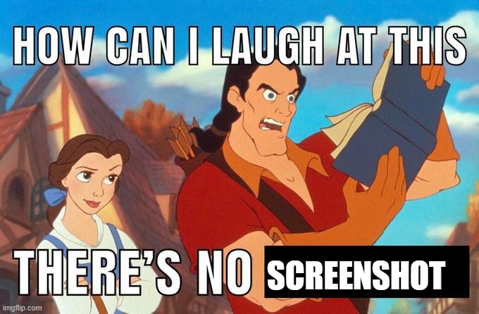 how can i laugh at this there's no | SCREENSHOT | image tagged in how can i laugh at this there's no | made w/ Imgflip meme maker