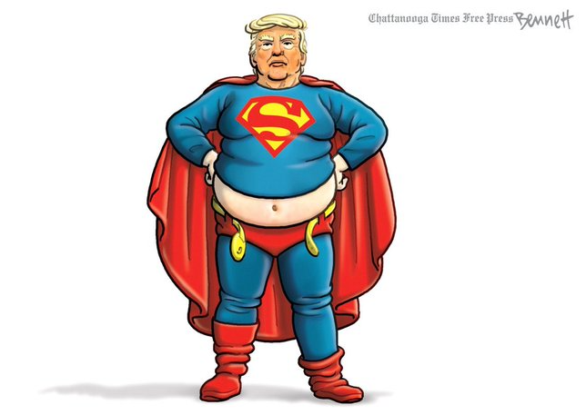 Trump Fat Superman JPP Blank Meme Template
