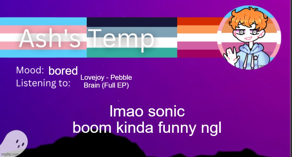 its on hulu i think?? | bored; Lovejoy - Pebble Brain (Full EP); lmao sonic boom kinda funny ngl | image tagged in h | made w/ Imgflip meme maker