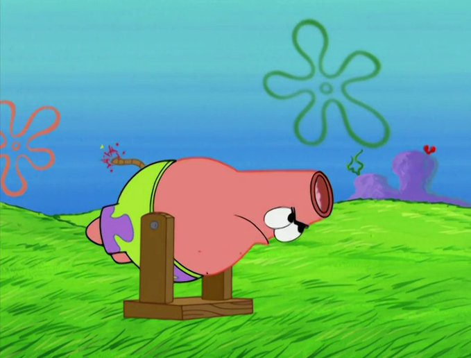 High Quality Patrick Headcannon Blank Meme Template