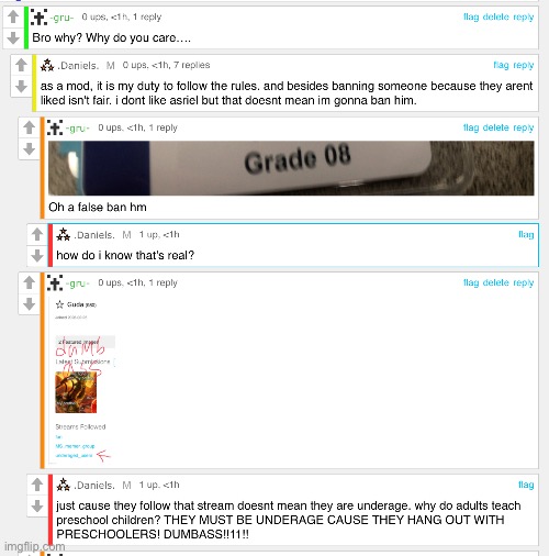 Man this guy wants so much proof from me because I said that Guda was underage | made w/ Imgflip meme maker