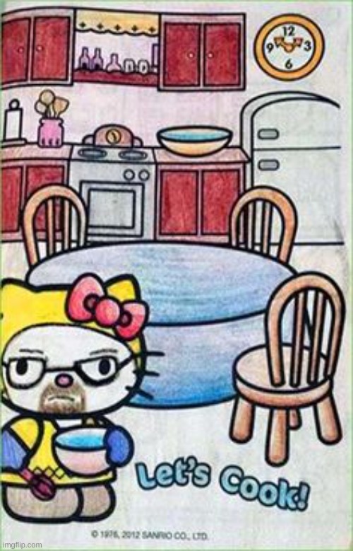 hello kitty coloring book | made w/ Imgflip meme maker