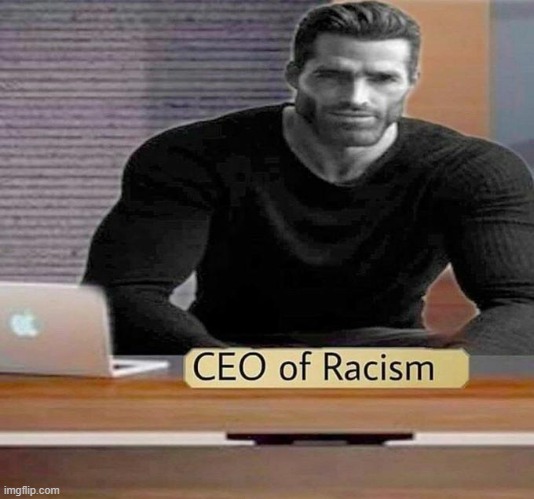 CEO of Racism | image tagged in ceo of racism | made w/ Imgflip meme maker