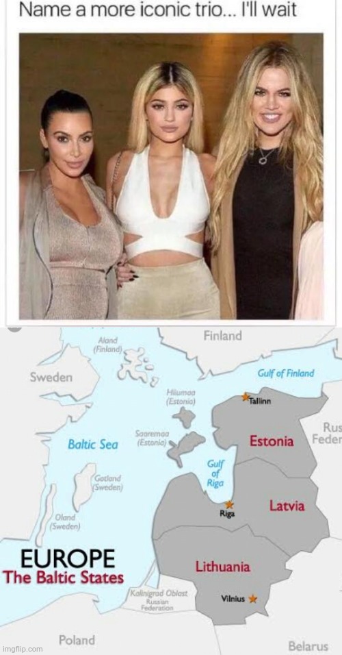 The three little Baltic | image tagged in name a more iconic trio | made w/ Imgflip meme maker