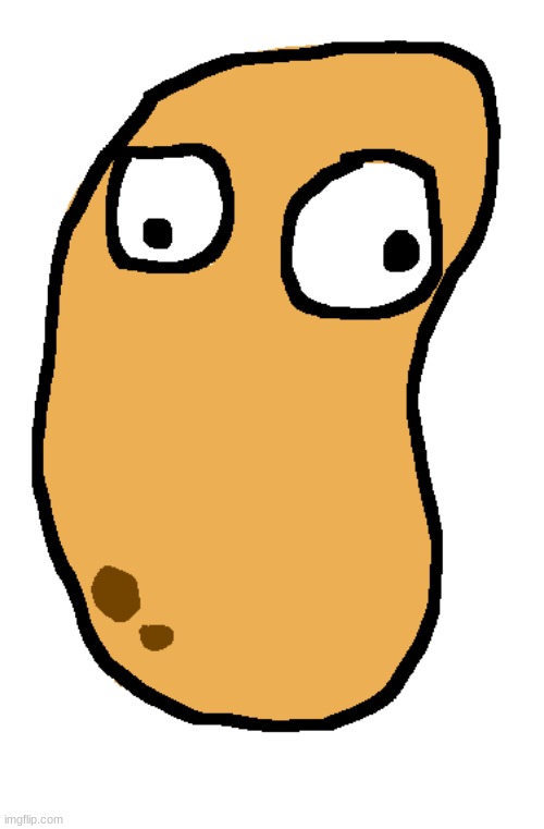 Potato Toppin (he has legs, they're just white) | made w/ Imgflip meme maker