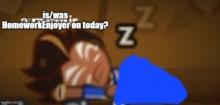 a mirmir choco ball | is/was HomeworkEnjoyer on today? | image tagged in a mirmir choco ball | made w/ Imgflip meme maker