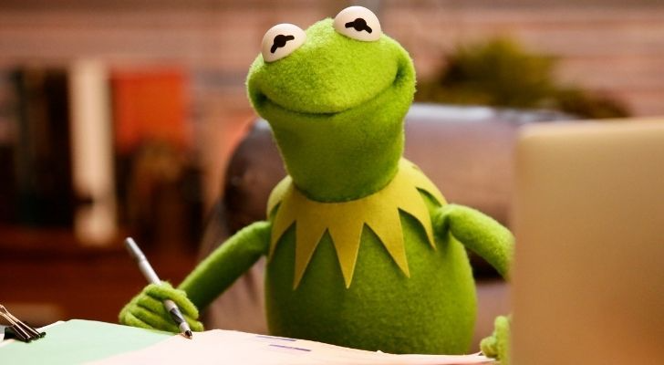 kermit writing Blank Meme Template