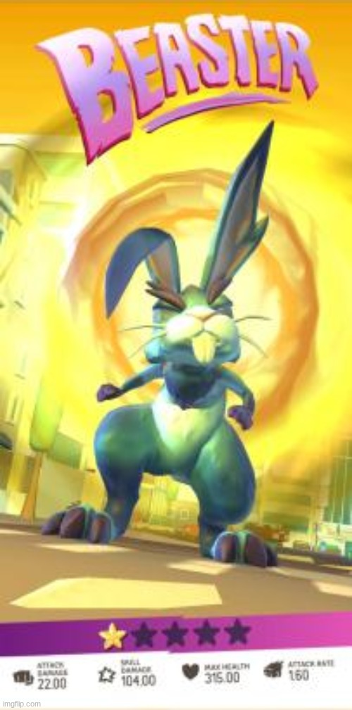 Wabbit. | image tagged in so the easter event ended in i am monster,and i got this lad because i had enough dna | made w/ Imgflip meme maker