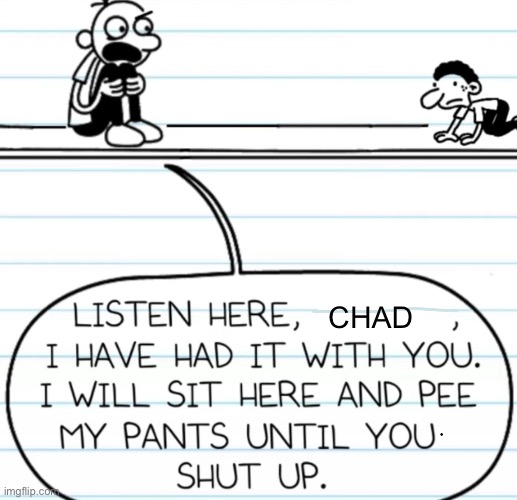 Listen here | CHAD | image tagged in listen here | made w/ Imgflip meme maker