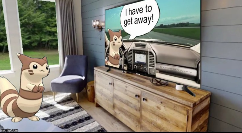 Furret Watching TV | image tagged in furret watching tv | made w/ Imgflip meme maker