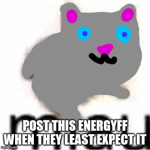 miau | POST THIS ENERGYFF WHEN THEY LEAST EXPECT IT | image tagged in miau | made w/ Imgflip meme maker