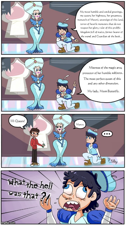 Hi Queen! | image tagged in comics/cartoons,star vs the forces of evil | made w/ Imgflip meme maker