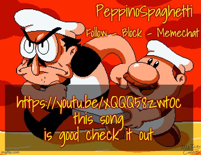 Peppino Temp | https://youtu.be/xQQQ58zwtOc this song is good check it out | image tagged in peppino temp | made w/ Imgflip meme maker