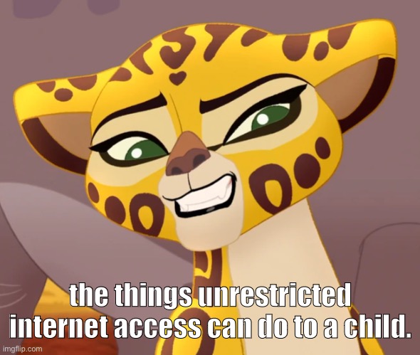 Fuli Cringe | the things unrestricted internet access can do to a child. | image tagged in fuli cringe | made w/ Imgflip meme maker