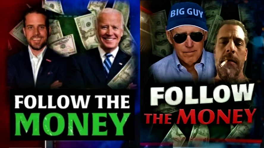 Bidens' follow the money Blank Meme Template
