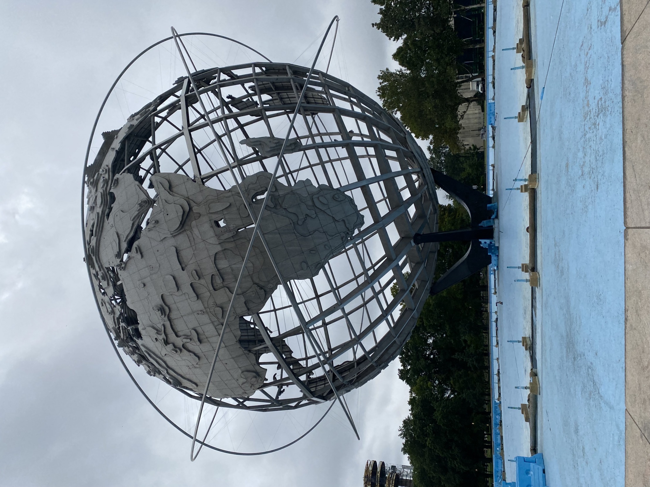 Globe Sculpture in Queens Blank Meme Template