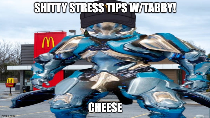 Best stress releif | SHITTY STRESS TIPS W/TABBY! CHEESE | image tagged in le gauss | made w/ Imgflip meme maker