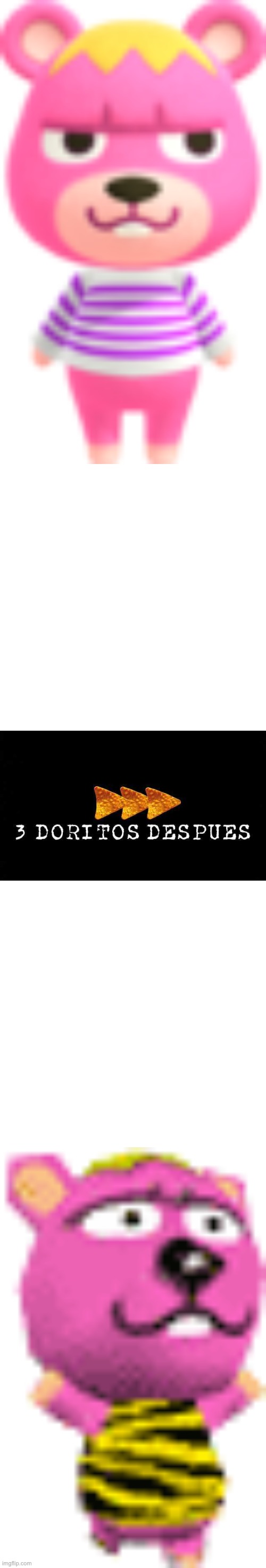 lol | image tagged in 3 doritos despu s,animal crossing | made w/ Imgflip meme maker