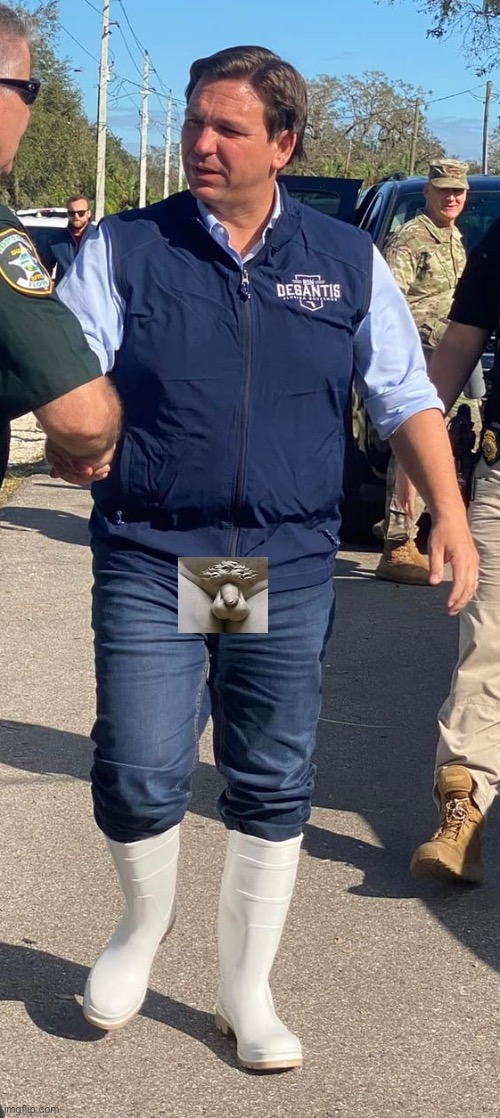 Ron Desantis white boots | image tagged in ron desantis white boots | made w/ Imgflip meme maker