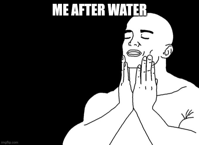 Satisfied | ME AFTER WATER | image tagged in satisfied | made w/ Imgflip meme maker