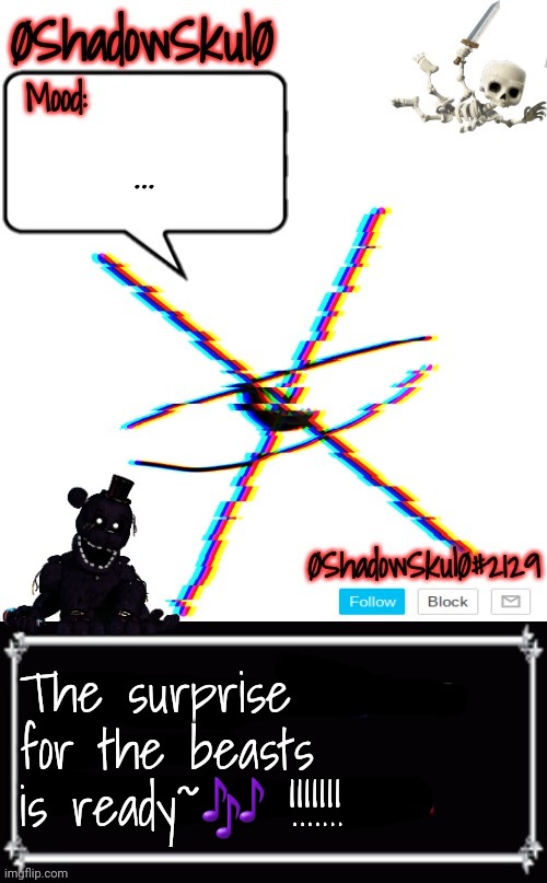 SSFR'S Template 2022 | ... The surprise for the beasts is ready~🎶 !!!!!!! | image tagged in ssfr's template 2022 | made w/ Imgflip meme maker