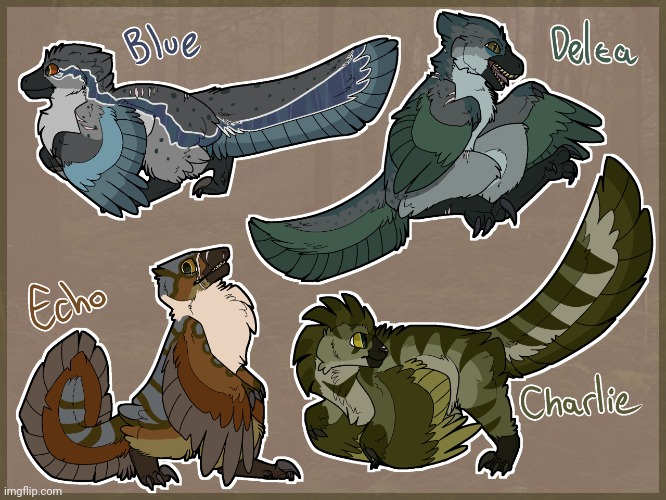 Scientifically accurate Raptor Squad (don't remember who the original artist was) | image tagged in raptors,velociraptor,fanart,jurassic world | made w/ Imgflip meme maker