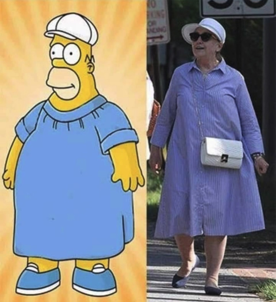 Who wore it better, Homer or Hillary? | image tagged in who wore it better,homer simpson,hillary rotten clinton,crooked hillary,clinton corruption,hillary for prison | made w/ Imgflip meme maker