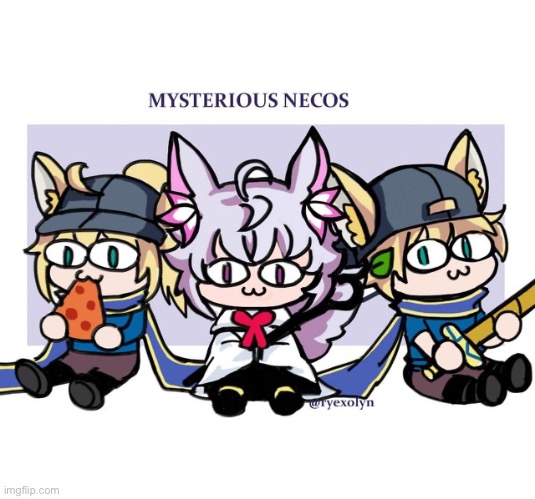 Mysterious Necos Blank Meme Template