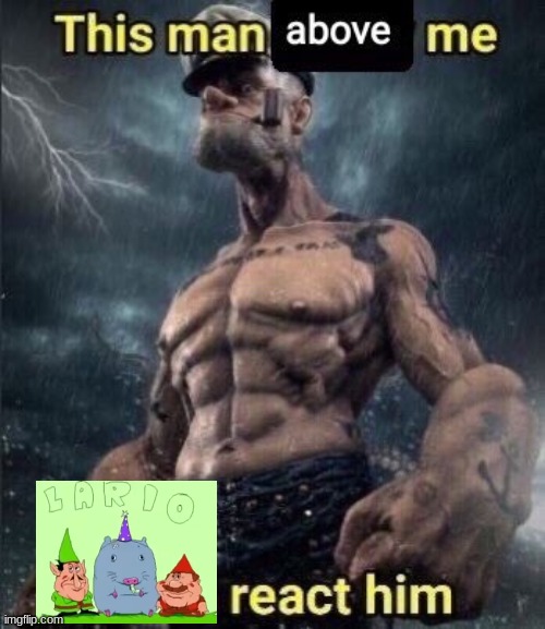 this man above me fish react him | image tagged in this man above me fish react him | made w/ Imgflip meme maker