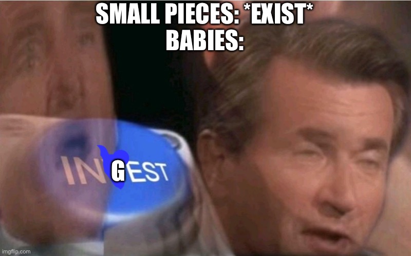 Invest | SMALL PIECES: *EXIST*
BABIES:; G | image tagged in invest,memes,funny | made w/ Imgflip meme maker