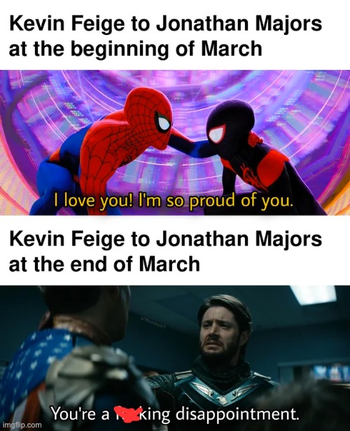 Jonathan took a Major L | image tagged in marvel,memes,funny | made w/ Imgflip meme maker