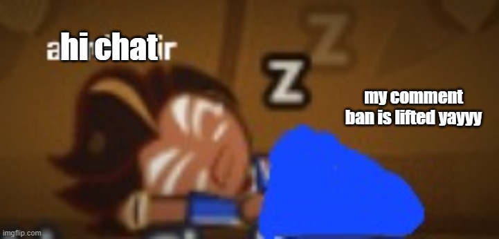 a mirmir choco ball | hi chat; my comment ban is lifted yayyy | image tagged in a mirmir choco ball | made w/ Imgflip meme maker