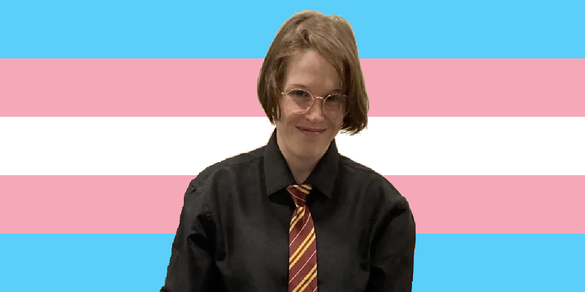 High Quality Transgender Pride Flag Audrey Hale Blank Meme Template