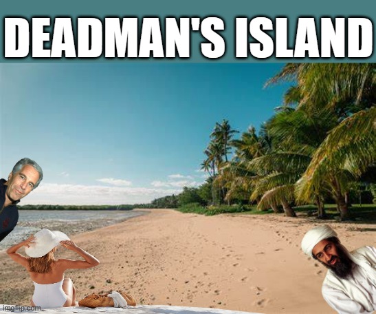 Where the suicided & " WE GOT Him "  NWO evil goes to live out their lives ? | DEADMAN'S ISLAND | image tagged in nwo,democrats | made w/ Imgflip meme maker