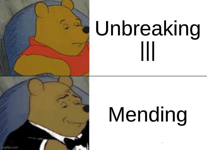 mending vs unbreaking ||| | image tagged in minecraft meme | made w/ Imgflip meme maker
