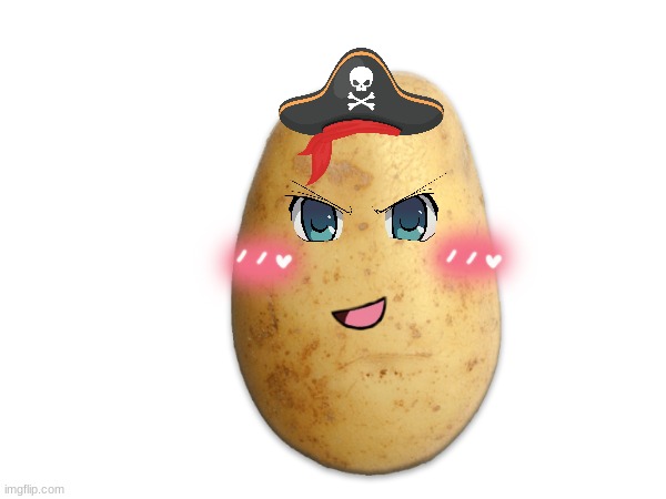 Upvote to support this anime potato | image tagged in potato | made w/ Imgflip meme maker