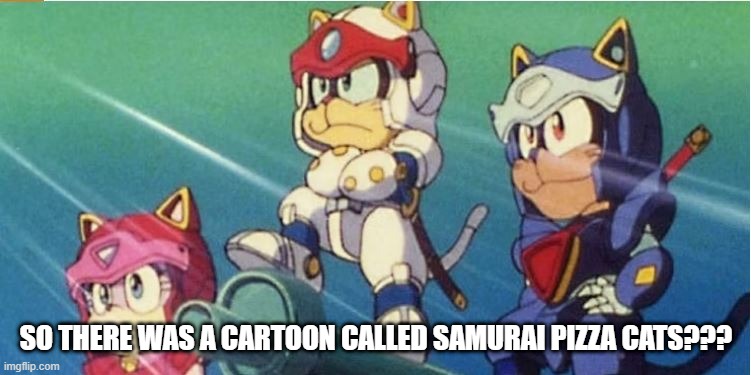 Obscure Cartoon | SO THERE WAS A CARTOON CALLED SAMURAI PIZZA CATS??? | image tagged in classic cartoon | made w/ Imgflip meme maker