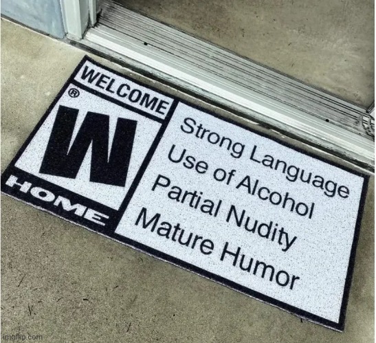 This is the best welcome mat I've ever seen lmao | image tagged in welcome | made w/ Imgflip meme maker