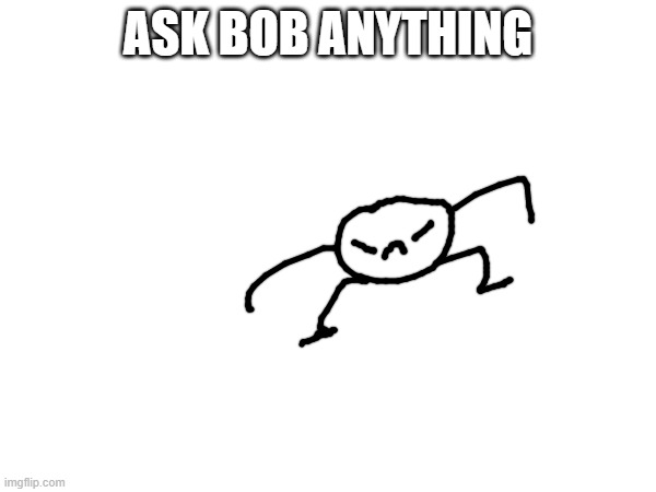 literally anything!!!!! | ASK BOB ANYTHING | made w/ Imgflip meme maker
