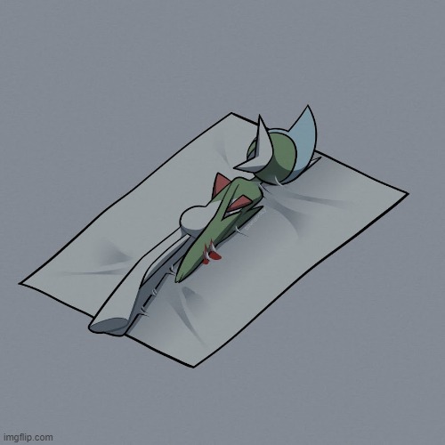 Gallade dying on a glue trap | made w/ Imgflip meme maker